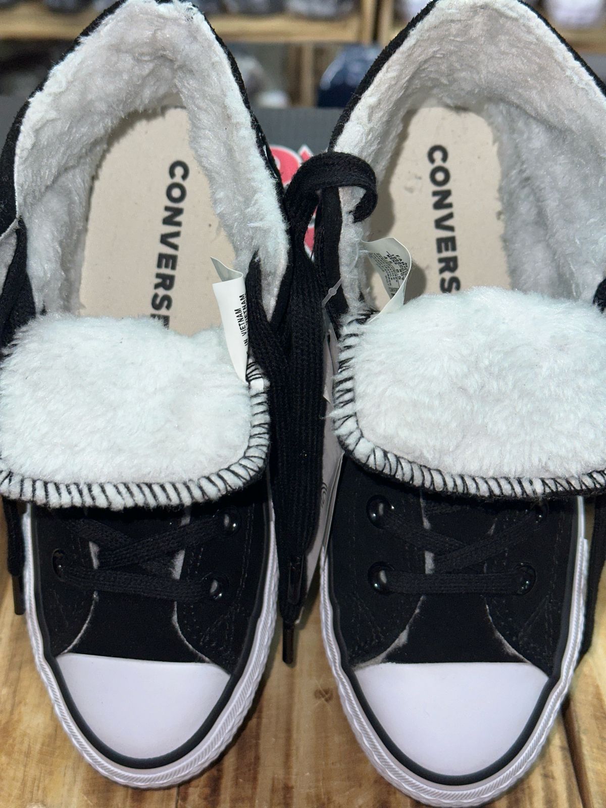 Tenis Converse Chuck Taylor All Star (Plataforma, Bota, Gamuza negra) - Imagen 3